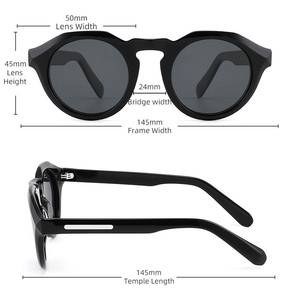 Lunettes <span class=keywords><strong>de</strong></span> soleil et <span class=keywords><strong>de</strong></span> <span class=keywords><strong>vue</strong></span> polarisées à montures polygonales colorées pour femmes et hommes, verres optiques UV400, montures en acétate <span class=keywords><strong>de</strong></span> designer - Product Image 3