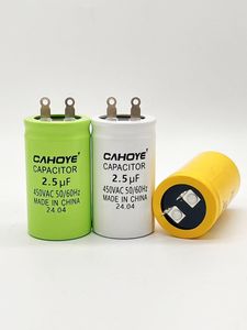 Condensateur de démarrage et de fonctionnement <span class=keywords><strong>CBB60</strong></span> 450VAC 18µF pour moteur AC fabriqué par HONGYE, pour pompe à eau, certifié CQC CE, à montage traversant - Product Image 2