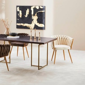Chaises de restaurant rentables Chaises de salle à manger en tissu doux au toucher <span class=keywords><strong>Chaise</strong></span> de salle à manger confortable - Product Image 4