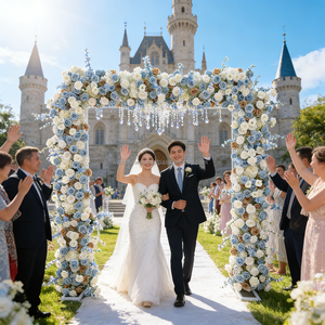 DKB Factory Direct Sales Floral Arrangement High Quality Arch Wedding Decoration Wedding Ceremony High-Quality Flower Arch - Product Image 1