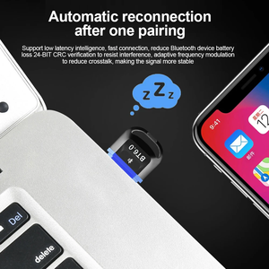 Adaptador <span class=keywords><strong>USB</strong></span> BT 6.0 con Controlador Gratuito, Transmisor y Receptor, Dongle Inalámbrico <span class=keywords><strong>USB</strong></span> BT 6.0 para Computadora - Product Image 5