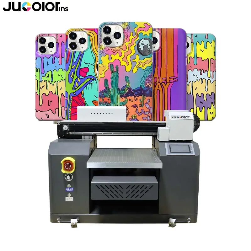 Jucolor Capa para celular Máquina de Impressão UV A3 Impressora UV para Caneta Bola de Golfe Isqueiro A3 Impressora UV Garrafa