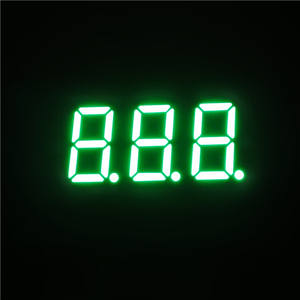 0.36 इंच 3 अंक 7 खंड एलईडी डिस्प्ले हरा रंग हाउकेम-3631-ए/बीएसजी 12पिन सुपर हरा - Product Image 6