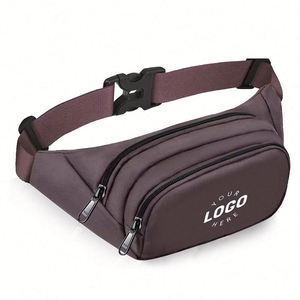Custom Large Capacity Crossbody Fanny Pack Waterproof Nylon <b>Waist</b> <b>Bag</b> Adjustable Strap <b>Men</b> Women GPS Belt <b>Bags</b> Fruit Logo - Product Image 1