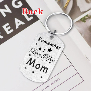 Regalo para Mamá, Llavero Personalizable de Acero Inoxidable, Llavero de <span class=keywords><strong>Feliz</strong></span> <span class=keywords><strong>Cumpleaños</strong></span>, Regalos con la Frase 'Recuerda que te quiero', Papá, Mamá, Abuela - Product Image 3
