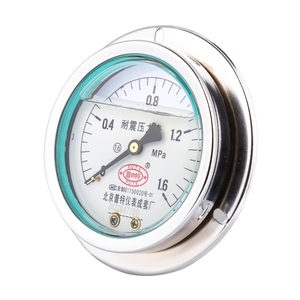 Tất cả các thép không gỉ áp kế trục cạnh thủy lực Máy đo áp suất không khí chống sốc máy đo áp suất dầu máy đo áp suất - Product Image 2