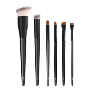 شعر نباتي عالي الجودة من YDINI 4 مع مقبض خشبي أسود رقيق ومخروط أسود لامع - Product Image 3