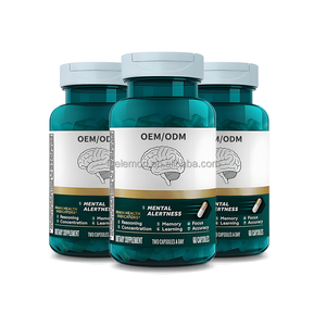 Suplemento Dietético OEM/ODM de 60 Cápsulas de Bacopa Monnieri y L-Teanina, Suplemento para el Cerebro, Vigilancia Psicológica, Memoria, Extracto de Plantas - Product Image 2