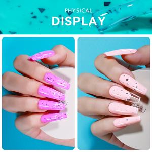 JTING Nueva Colección de Esmaltes de Uñas en Gel con Efectos Brillantes y Mate, 12 Colores, Estilo Neon, Esmalte de Uñas en Gel con Efecto Cáscara de Huevo, Personalizable OEM - Product Image 5