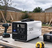 Centrale électrique d'urgence modulaire 384 Wh pour maison, avec boîtier métallique et station d'alimentation super portable moderne à phase divisée