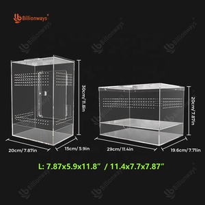 Caja de hábitat de reproducción de lagartos, insectos araña acrílicos personalizados, caracoles, Rana Arbórea, caja de hábitat para mascotas modernas - Product Image 4