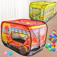 Mini tente quatre saisons en forme de voiture à ouverture rapide pour 1-2 personnes, activités familiales, utilisation intérieure/extérieure, rangement facile, fonction piscine à balles