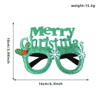 Lunettes de fête de Noël en forme de bois de cerf doré, ornées de diamants, avec rennes scintillants, pour photomaton de Noël - Vente chaude