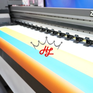 Hl 230 GSM Chất liệu biểu ngữ máy in 3.2M <span class=keywords><strong>Flex</strong></span> biểu ngữ cho dây chuyền sản xuất với lạnh nhiều lớp bóng - Product Image 4