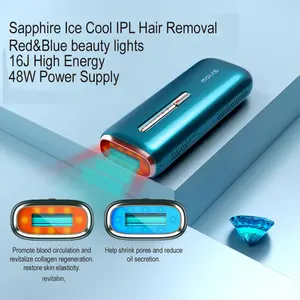 OEM/ODM Haus gebrauchte Phototherapie Hautverjüngungsgerät IPL Haarentfernung Saphir-Eis Kühlung Laser Haarentferner Vorrichtung