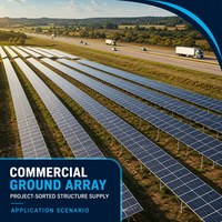 Options de pieux vissés en béton sur mesure ou de poteaux à entraînement direct pour la structure de fondation de montage solaire au sol, adaptées aux conditions du projet