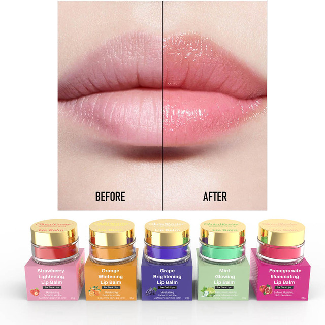 OEM Change Logo Moisturizing Anti-wrinkle Lip Balm Can Remove Dead Skin Exfoliating Women Makeup Lightening Dark Spots Lip Balm
