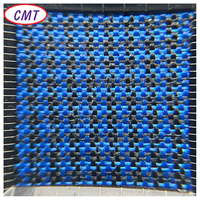 Tissu Oxford en polyester ignifuge à deux couleurs avec motifs à carreaux, conforme aux normes CA TB 133, CS-191-53, ISO 10047, pour sac de transport d'équipement électrique