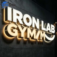 Letras LED Resistentes a la Intemperie IP65, Letrero 3D para Exteriores, Letrero de Canal para Negocios en Exteriores