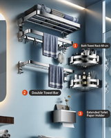 Porte-serviettes intelligent sur mesure en acier inoxydable SUS304 poli, rail chauffant électrique, support CAD, pour salle de bain haut de gamme