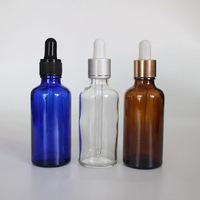 Flacon compte-gouttes en verre pour huile essentielle 10ml 20ml 30ml 50ml brun transparent noir bleu blanc Récipient en verre pour huile essentielle d'essence