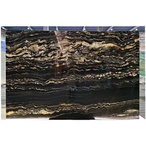 Black Marble Popular Black Wooden Marble Slab Polished Black Forest Marble For Wall Tile