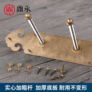 Pestillo de puerta Dingcheng de latón tipo F, engrosado, de cobre antiguo, para puerta principal de madera - Product Image 4