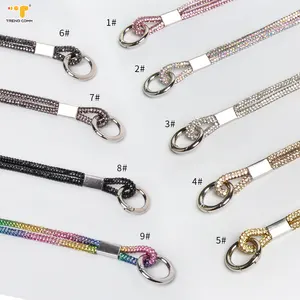 Bandoulière corde collier crochet lanière main poignet poignée sangles charme bracelet téléphone accessoires chaîne en métal pour iphone xxs1112 1315