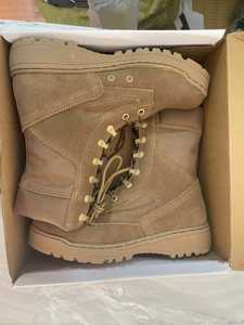 Bottes en daim brun foncé DFT123 LAMAI, bottes tactiques Coyote avec semelle en caoutchouc - Product Image 3