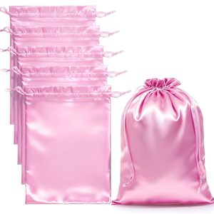 Bolsa de Satén de Seda Personalizada con Logotipo para Regalo, Funda Protectora para Ropa, Bolsa de Almacenamiento Reutilizable con Cordón, Impresión Serigráfica para Viajes - Product Image 3