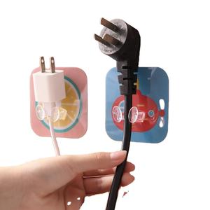 Gancho Adhesivo SY Sin Perforaciones, Organizador de Pared con Diseño de Animal de Dibujos Animados, Soporte Multifuncional para Cables y Enchufes - Product Image 1