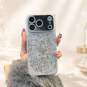 เคสโทรศัพท์หรูหราสำหรับ iPhone แบบ PC ประดับกลิตเตอร์กันกระแทกพร้อมสายคล้อง - Product Image 2