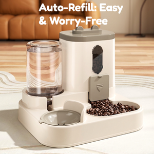 Comedero y Bebedero Automático Integrado para Mascotas, Dispensador de Agua y Comida para Perros y Gatos, para Uso Diario en Interiores - Product Image 2