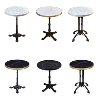 Pied de table en acier inoxydable pour restaurants, cafés, places publiques - Design moderne, durable, résistant à l'eau - Prix DDP USA