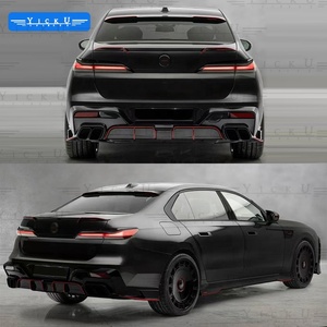 YICKU Kit Carrozzeria MSY Serie <span class=keywords><strong>7</strong></span> Facelift per <span class=keywords><strong>BMW</strong></span> Serie <span class=keywords><strong>7</strong></span> G70 735Li 740Li <span class=keywords><strong>M</strong></span>, Kit in Fibra di Carbonio con Labbro Anteriore e Diffusore Posteriore - Product Image 3