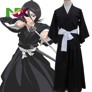 Shinigami / Bleach Rukiya Vêtements COS Vêtements <span class=keywords><strong>Kimono</strong></span> <span class=keywords><strong>japonais</strong></span> Costumes de filles Costume d'anime Bleach <span class=keywords><strong>Cosplay</strong></span> - Product Image 2