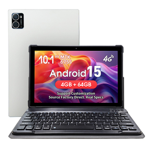 แท็บเล็ตพีซีแบบ 2 in 1 ระบบ Android 15 รุ่น Custom MTK 4G LTE หน้าจอ IPS ขนาด 10.1 นิ้ว ความจุ 4GB + 64GB พร้อมคีย์บอร์ดในตัว - Product Image 1