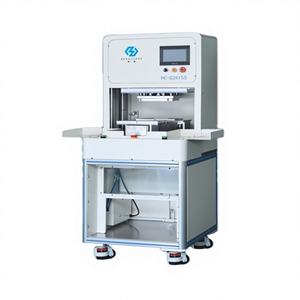 Presse à poinçonner manuelle double plateforme contrôlée par PLC, avec moteur et roulements durables, courroie/sac souple pour applications alimentaires et de boissons - Product Image 1