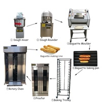 Ligne de production de petits pains, machine à faire des biscuits grillés, prix pour mini-boulangerie