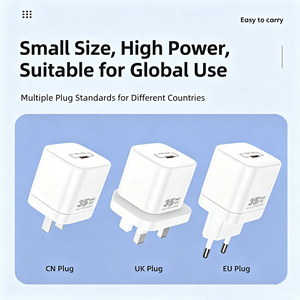 Chargeur rapide GaN 35W, port unique USB C PD 3.0 PPS, mini adaptateur secteur basse température pour <span class=keywords><strong>iPhone</strong></span> 16 15 <span class=keywords><strong>14</strong></span> <span class=keywords><strong>Pro</strong></span>, iPad, MacBook, chargeur mural - Product Image 2