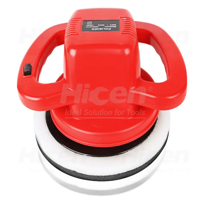 Hicen Máy Đánh Bóng Tự Động 250MM Bộ Đệm Đánh Bóng Xe Hơi Xoay Điện 120W Tốc Độ Thay Đổi