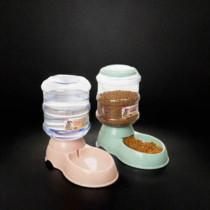 Comedero Automático y Dispensador de Agua Impermeable con Diseño Elegante, Patrón Sólido, Sistema de Gravedad de Plástico para Perros - Product Image 3