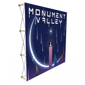 Admax促销便携式贸易展览背景定制织物弹出式展示架织物背景墙广告活动 - Product Image 1