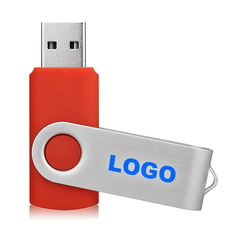 Memorias USB flash disk 2.0 3.0 Logo personnalisé clé USB 2566GB 32GB 4GB 128GB clé USB mémoire en gros clé USB pivotante