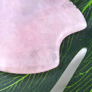 Gua Sha Stein Werkzeug Natürlicher Rosenquarz Schmetterling Guasha Schaber Acupuntura Gesicht Rücken Fuß Massage gerät Gesundheits wesen Stein therapie - Product Image 4