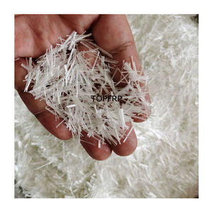 High tensile 9mm glass fiber <b>chopped</b> strands <b>fiberglass</b> <b>roving</b> yarn fibre glass <b>chopped</b> mat for concrete - Product Image 6