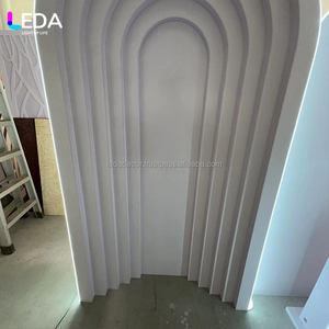 Soporte de Fondo Acrílico Blanco Personalizado LEDA, Desmontable, de Múltiples Capas, para Decoración de Bodas, Arco de Fondo - Product Image 3