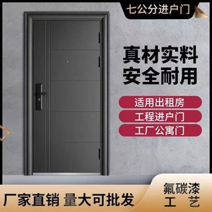 Puerta de Seguridad de Acero, Diseño Minimalista, Antirrobo, para Apartamentos - Product Image 2