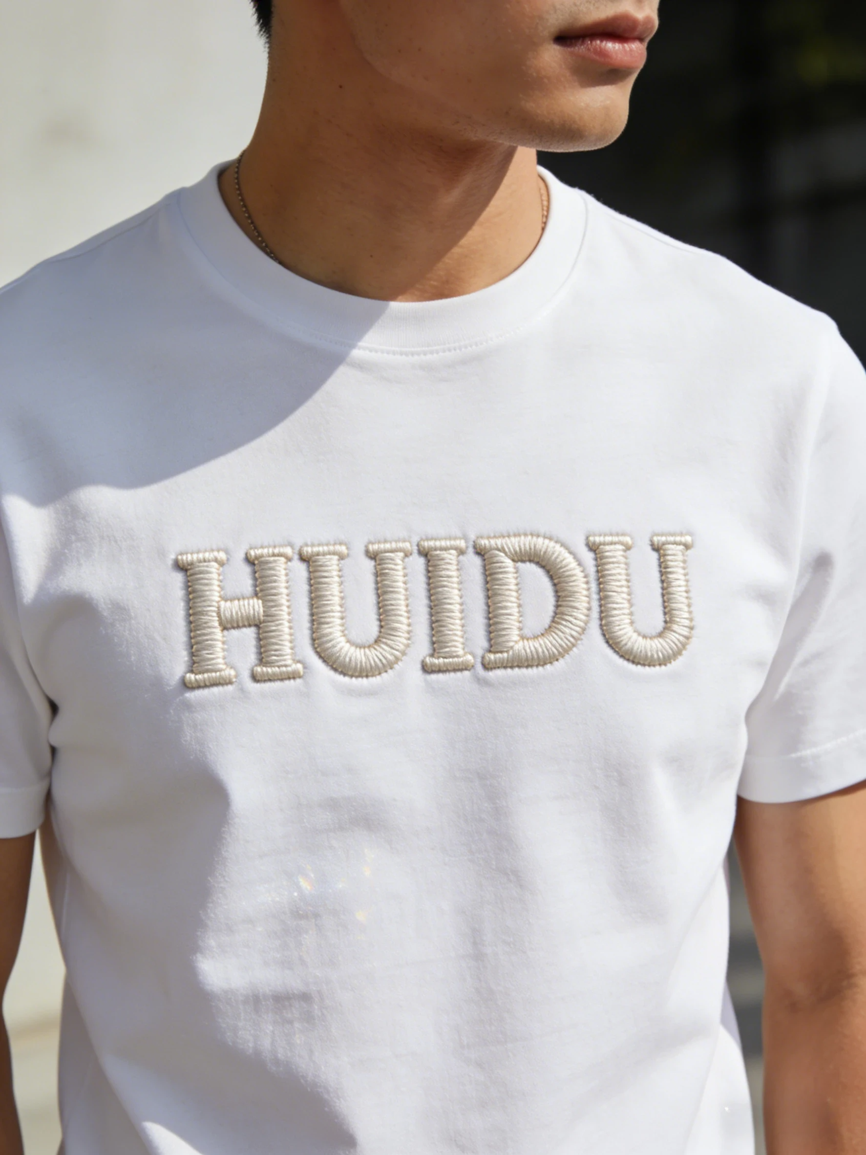 Wholesale High Quality Premium Custom Screen Print Dtg Brand Logo Heat Transfer Basic Slim Fit Trendy Men's Everyday T-shirt