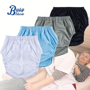 Usine directe 1 couches adulte <span class=keywords><strong>couche</strong></span> lavable réglable réutilisable respirant <span class=keywords><strong>incontinence</strong></span> pantalon en <span class=keywords><strong>plastique</strong></span> pour adulte - Product Image 1